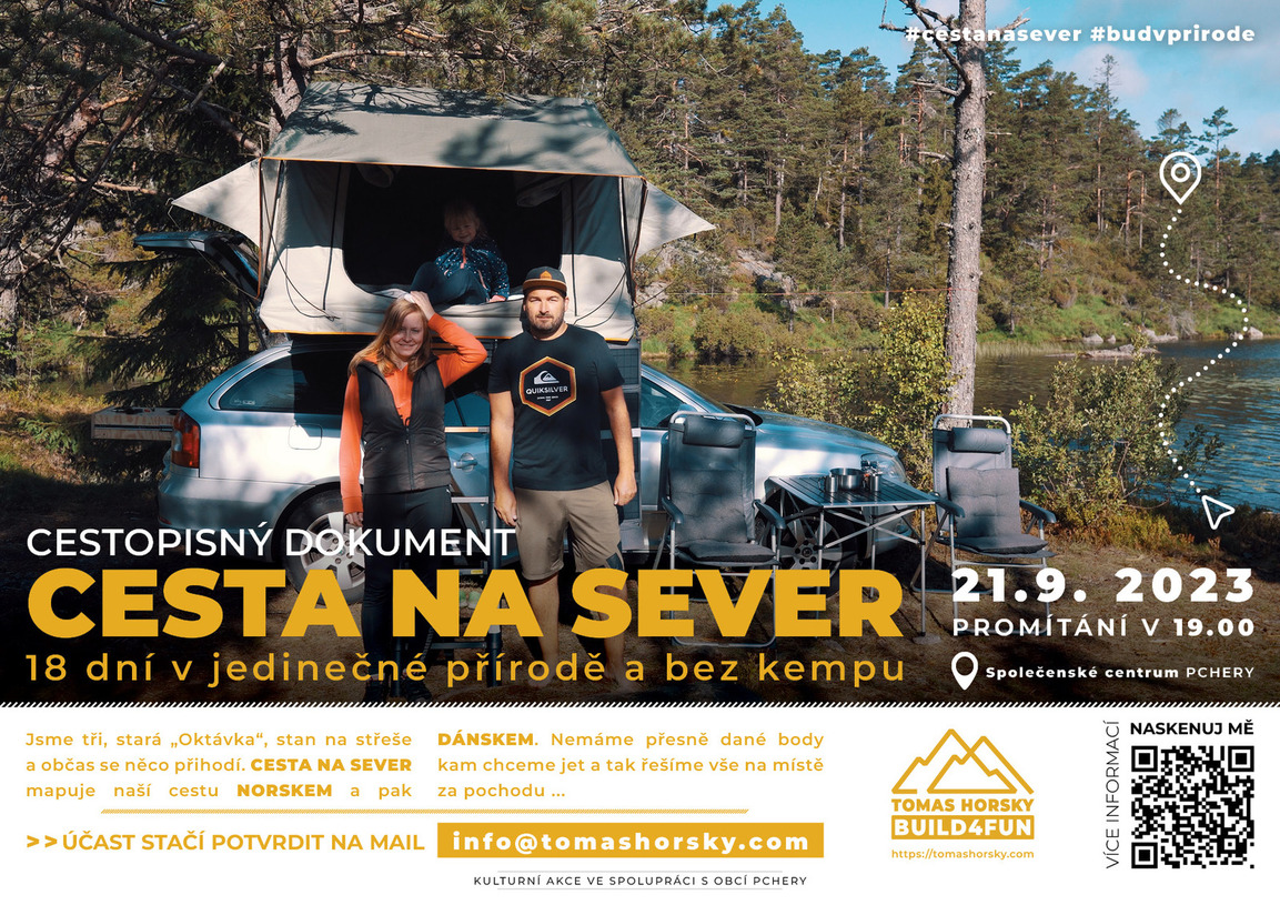 Plakát - Cestopis CESTA NA SEVER, Tomáš HORSKÝ, v2023-08-07, FB.jpg